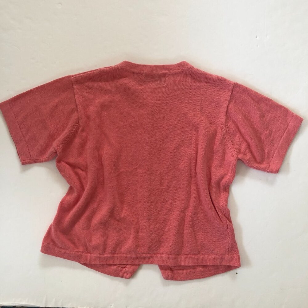 Bedford Fair Vintage Short Sleeve Cotton Sweater Large - Picture 4 of 7